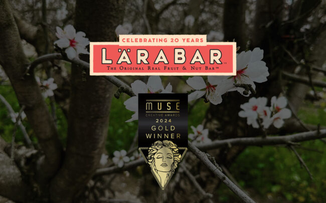 regenerative almond farm image for larabar with Gold Muse award